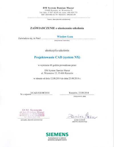 Szkolenie - Projektowanie CAD